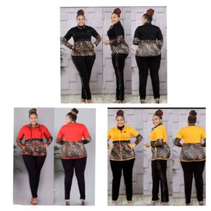 Women's Leopard Print Track Suit